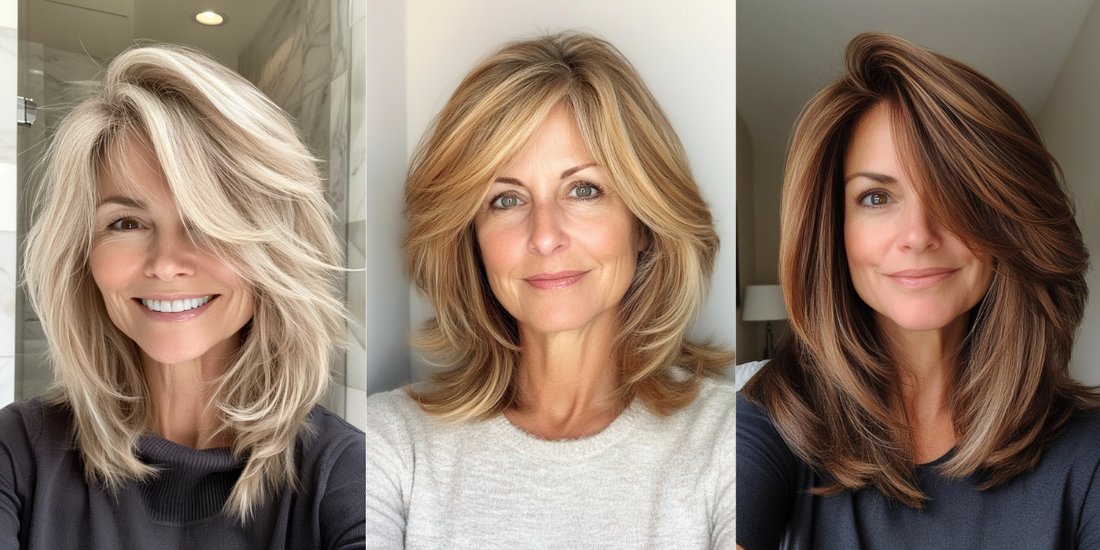 21 Stunning Shoulder Length Layered Haircuts for Older Women