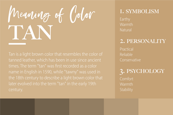 Tan Color Meaning: What is the Meaning of the Color Tan? – CreativeBooster