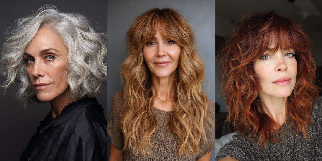 18 Trending Wavy Hairstyles for Women Over 60