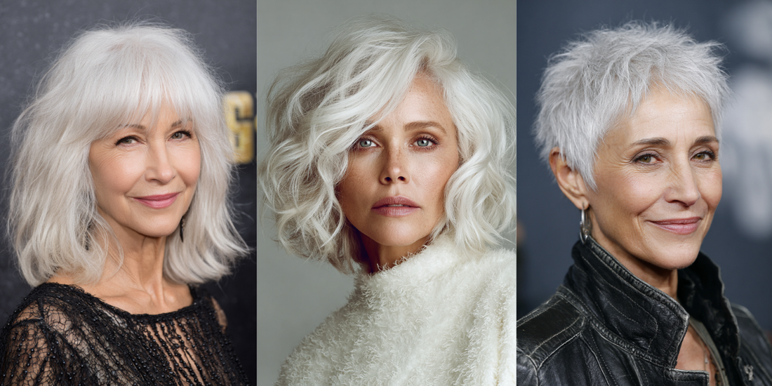 24 Stunning White Hairstyles for Women Over 50