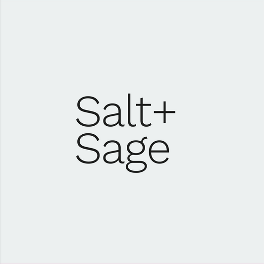 Salt+Sage | Minimalistic, Timeless & Modern Startup Business Logo Template - Simple DIY Logo Maker