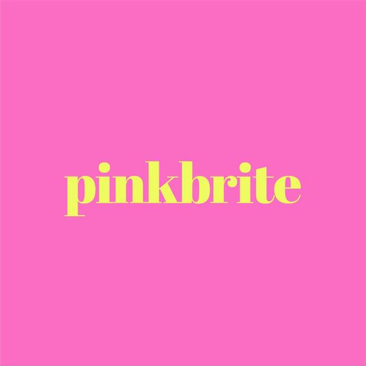 Pinkbrite | Minimalistic, Timeless & Modern Startup Business Logo Template - Simple DIY Logo Maker