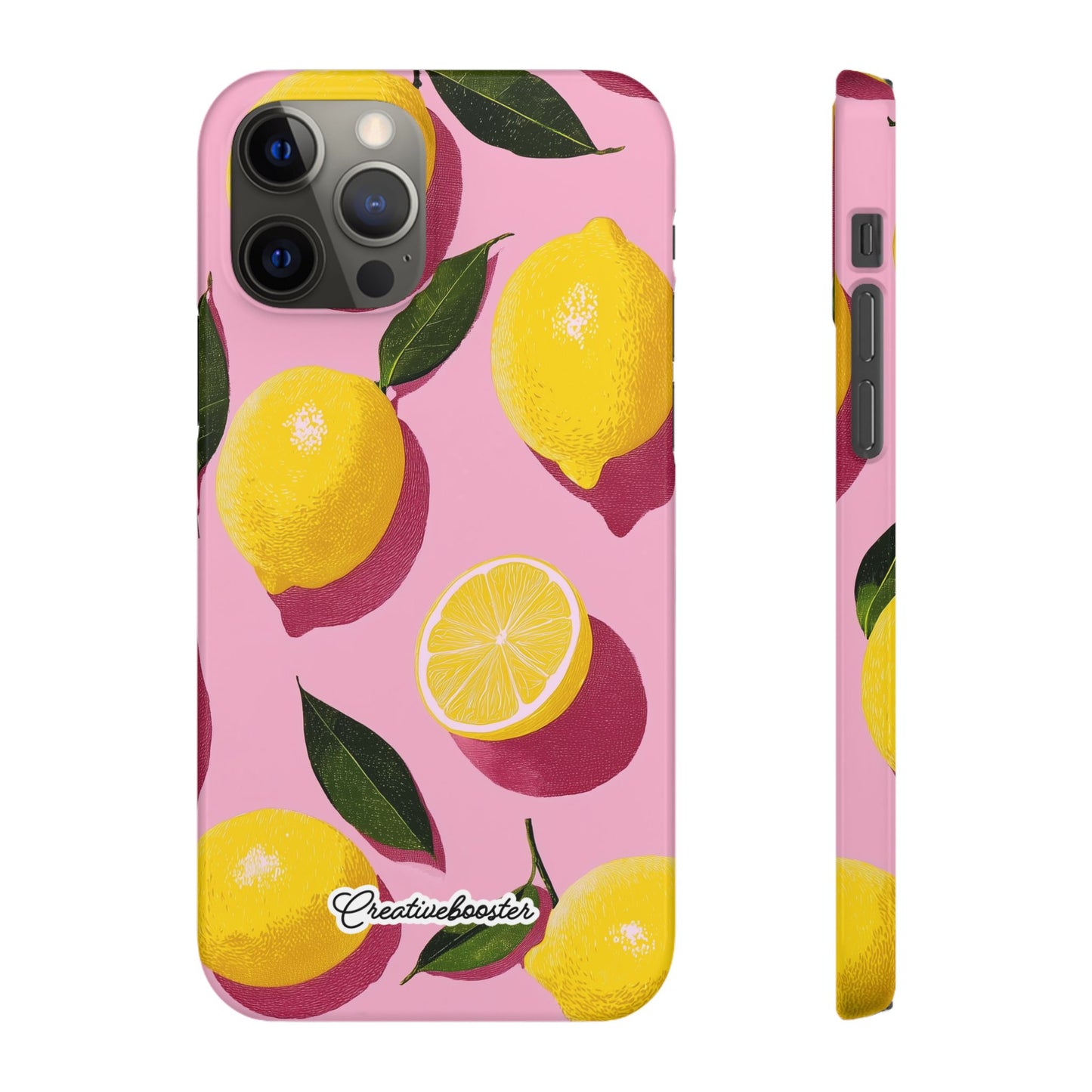 Retro Lemon - Slim Phone Case