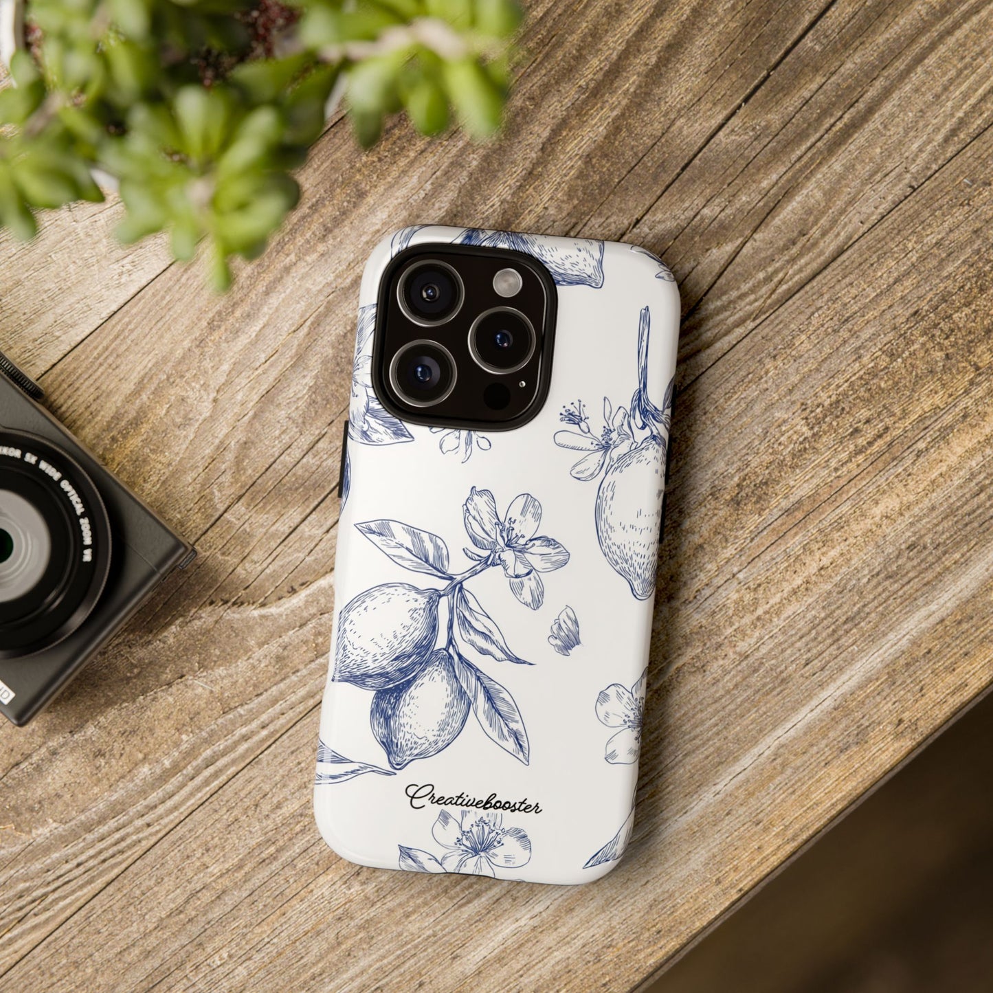 Indigo Sketch - Tough Phone Case