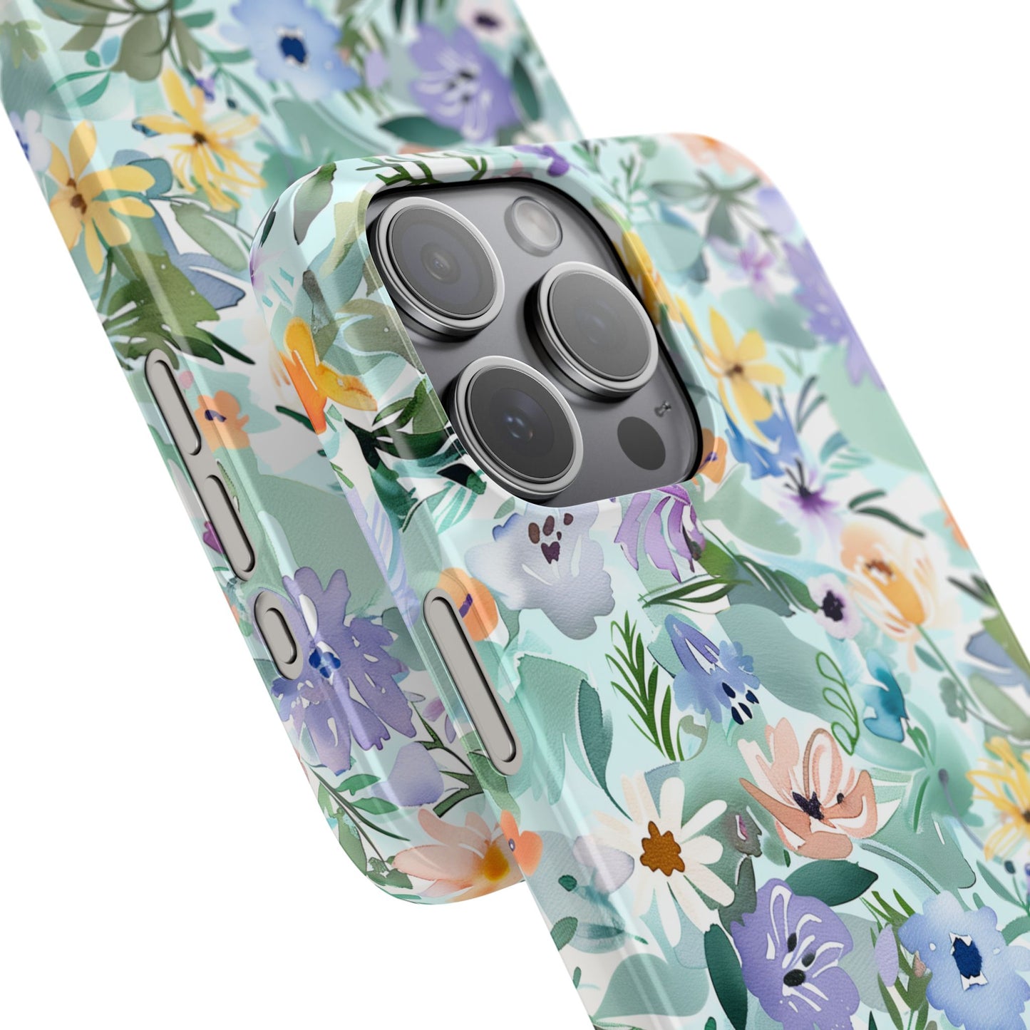 Watercolor Meadow - Slim Phone Case