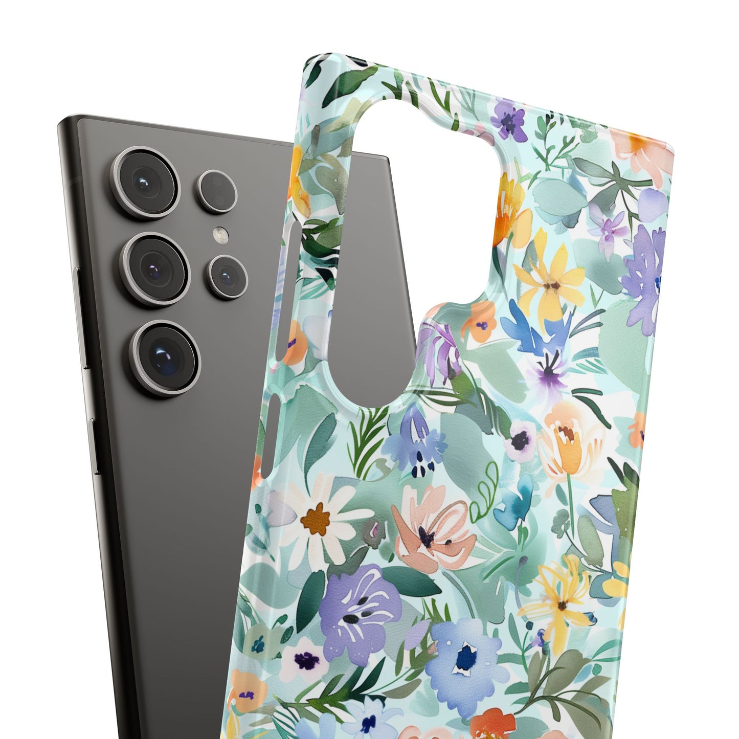 Watercolor Meadow - Slim Phone Case