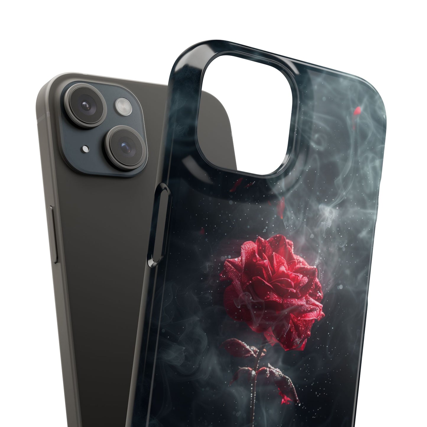 Midnight Rose - Slim Phone Case