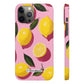 Retro Lemon - Slim Phone Case
