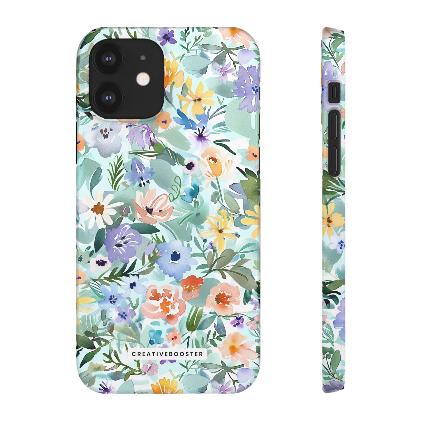 Watercolor Meadow - Slim Phone Case