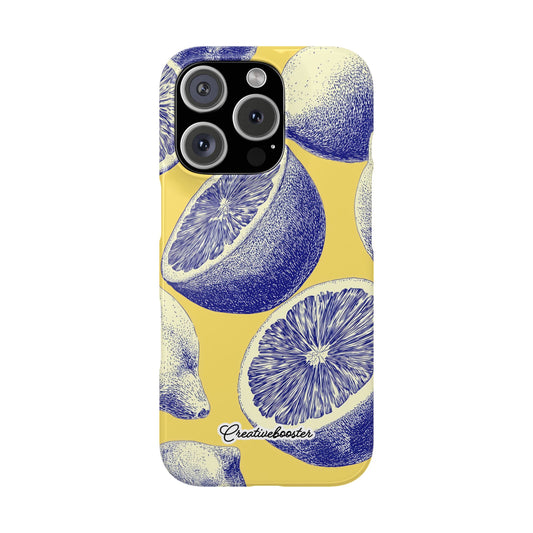 Indigo Citrus - Slim Phone Case