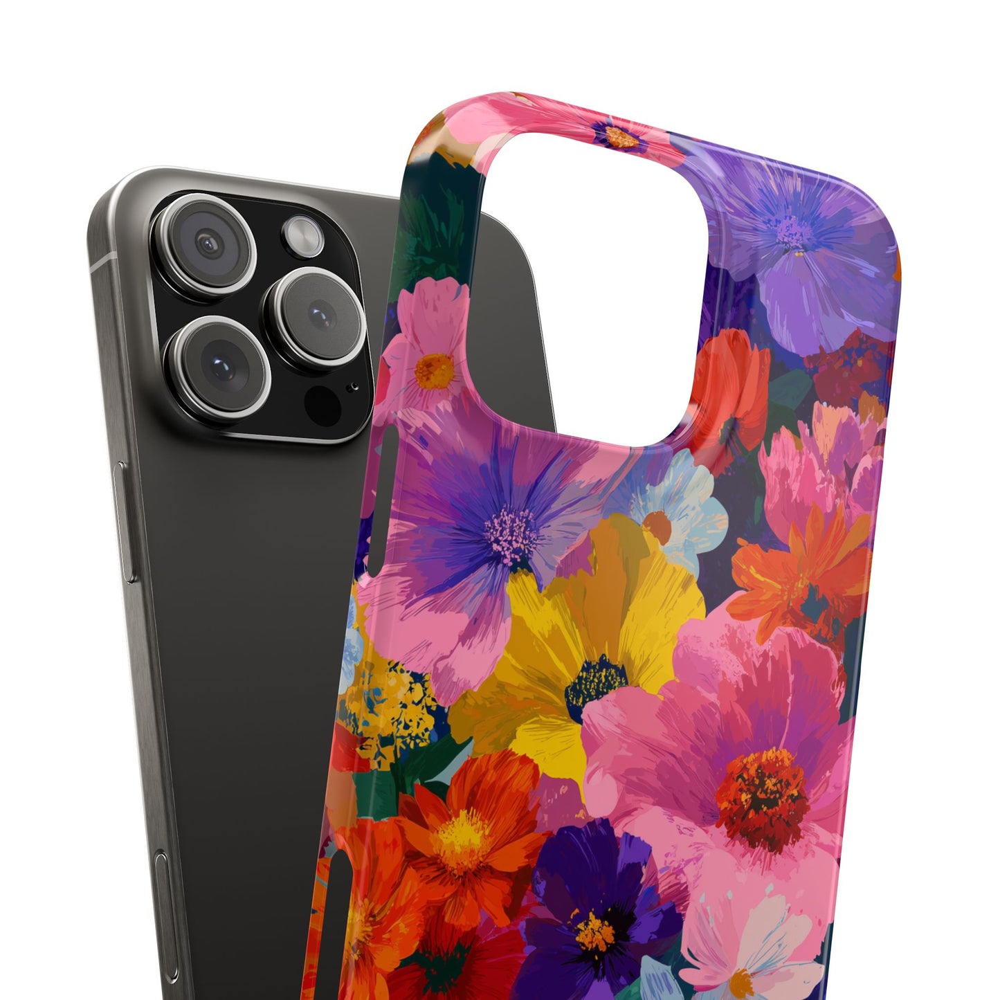 Painted Petals - Slim Phone Case