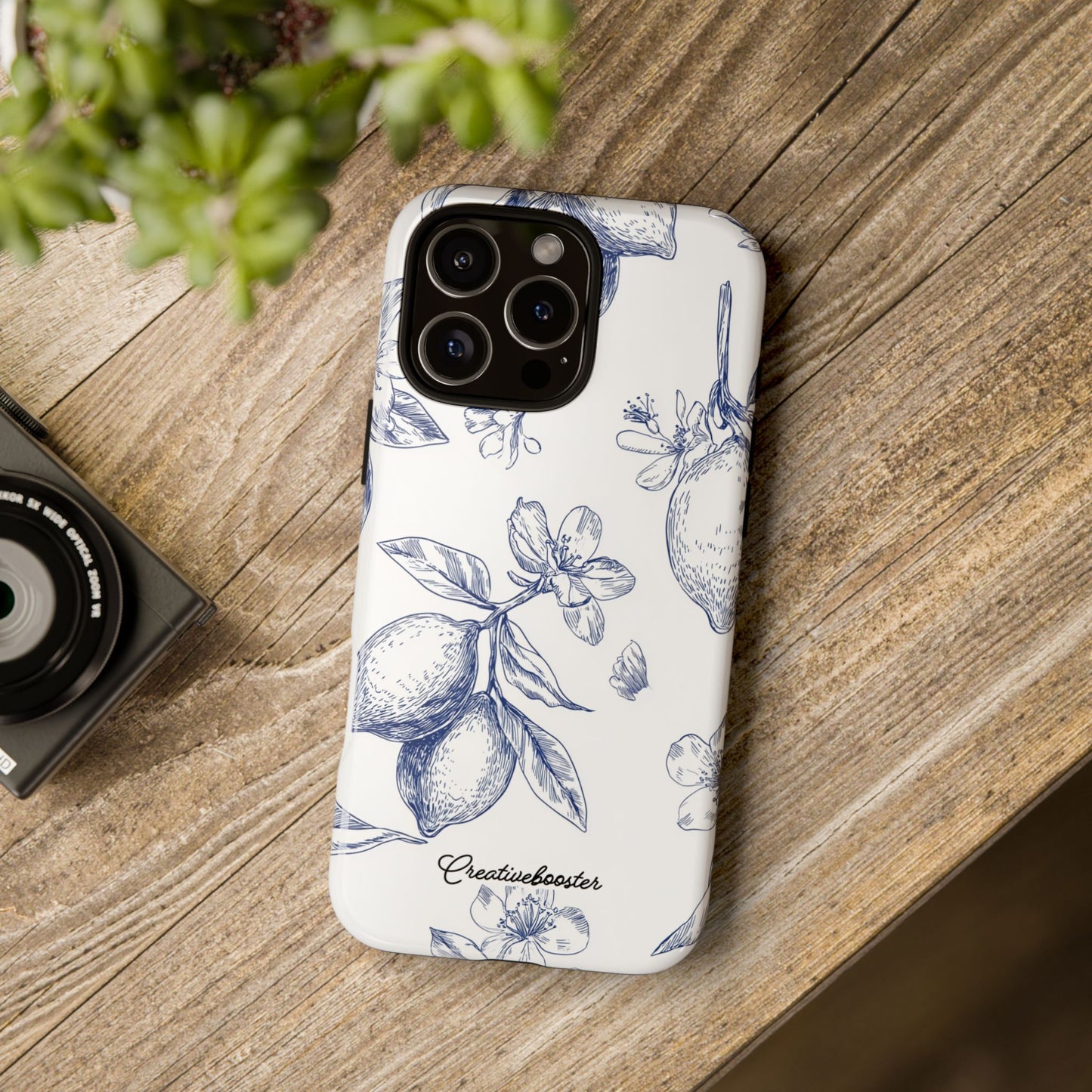 Indigo Sketch - Tough Phone Case