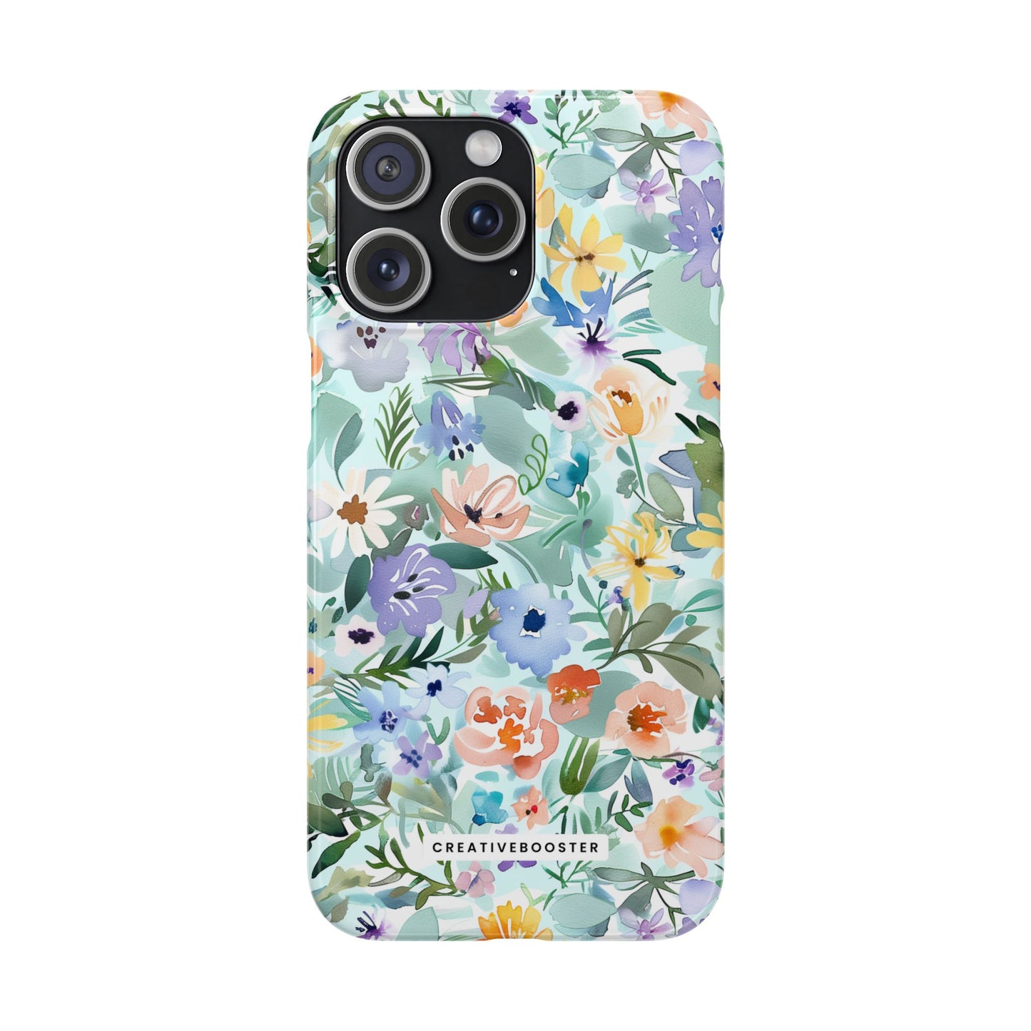 Watercolor Meadow - Slim Phone Case