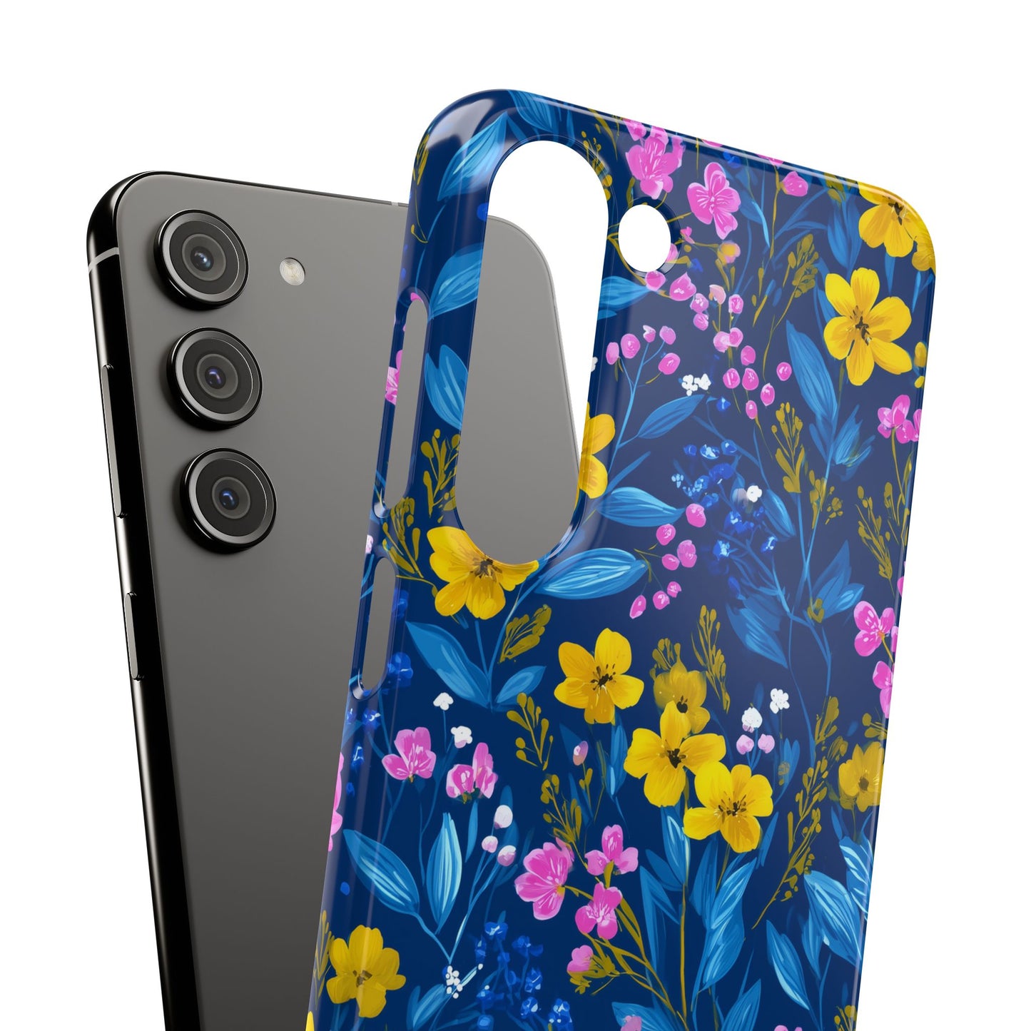 Midnight Petals - Slim Phone Case