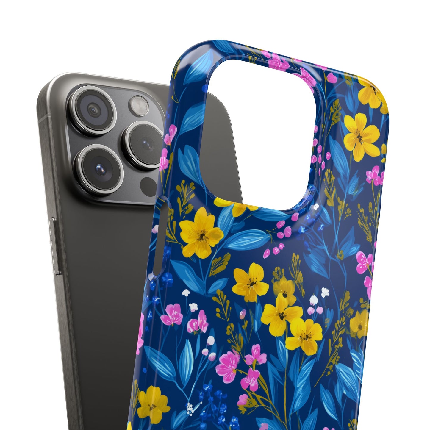 Midnight Petals - Slim Phone Case