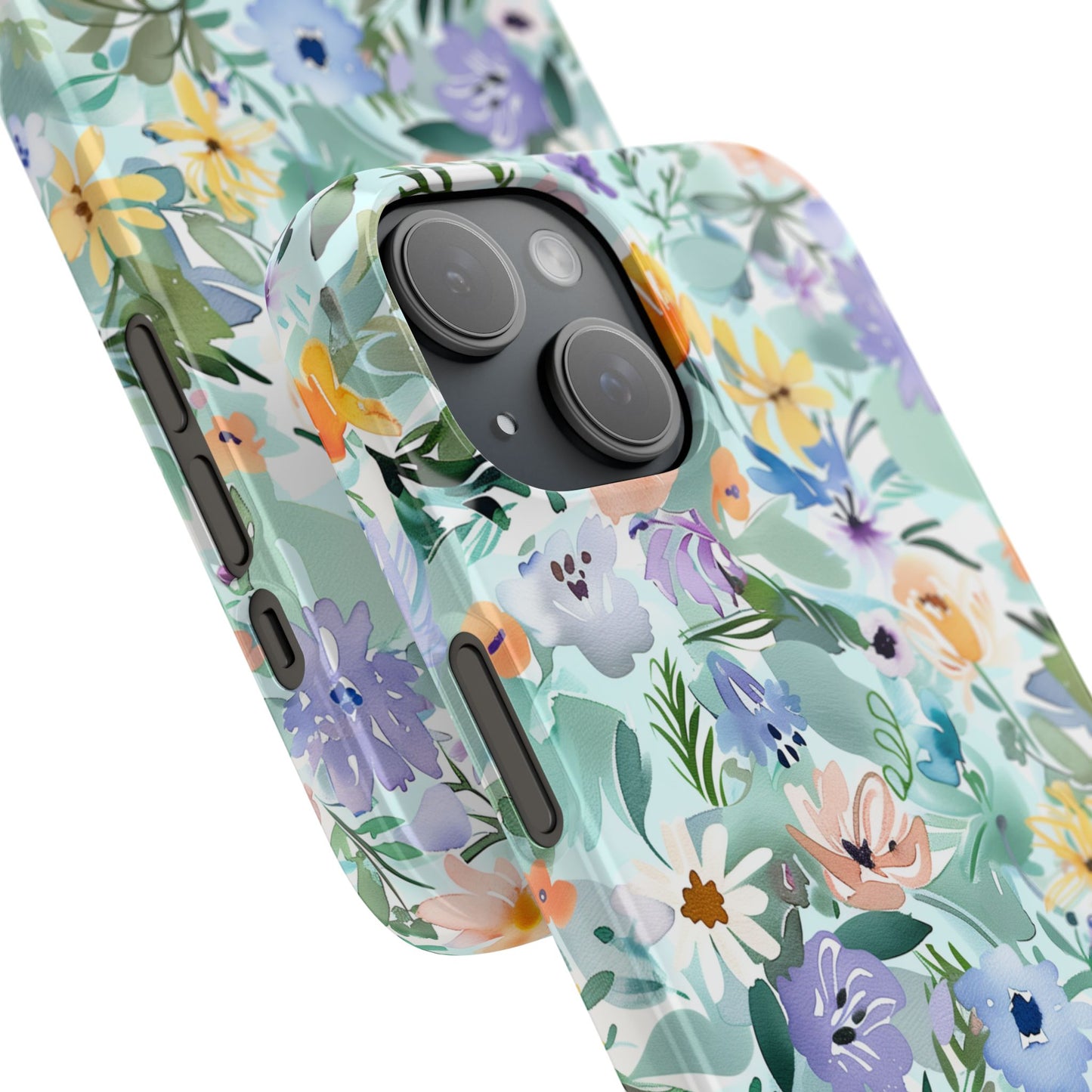 Watercolor Meadow - Slim Phone Case