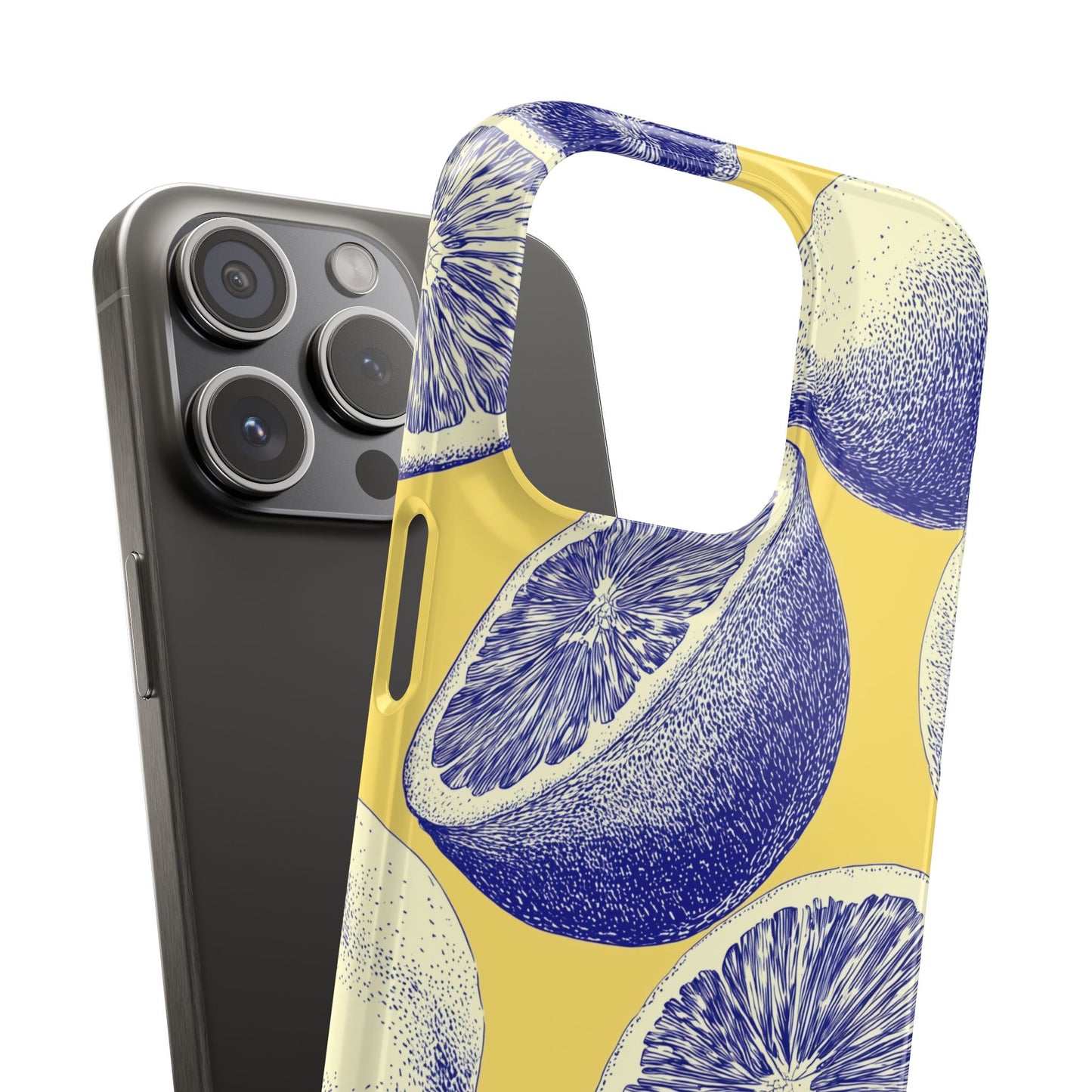Indigo Citrus - Slim Phone Case