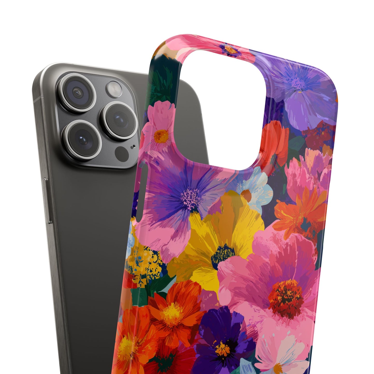 Painted Petals - Slim Phone Case