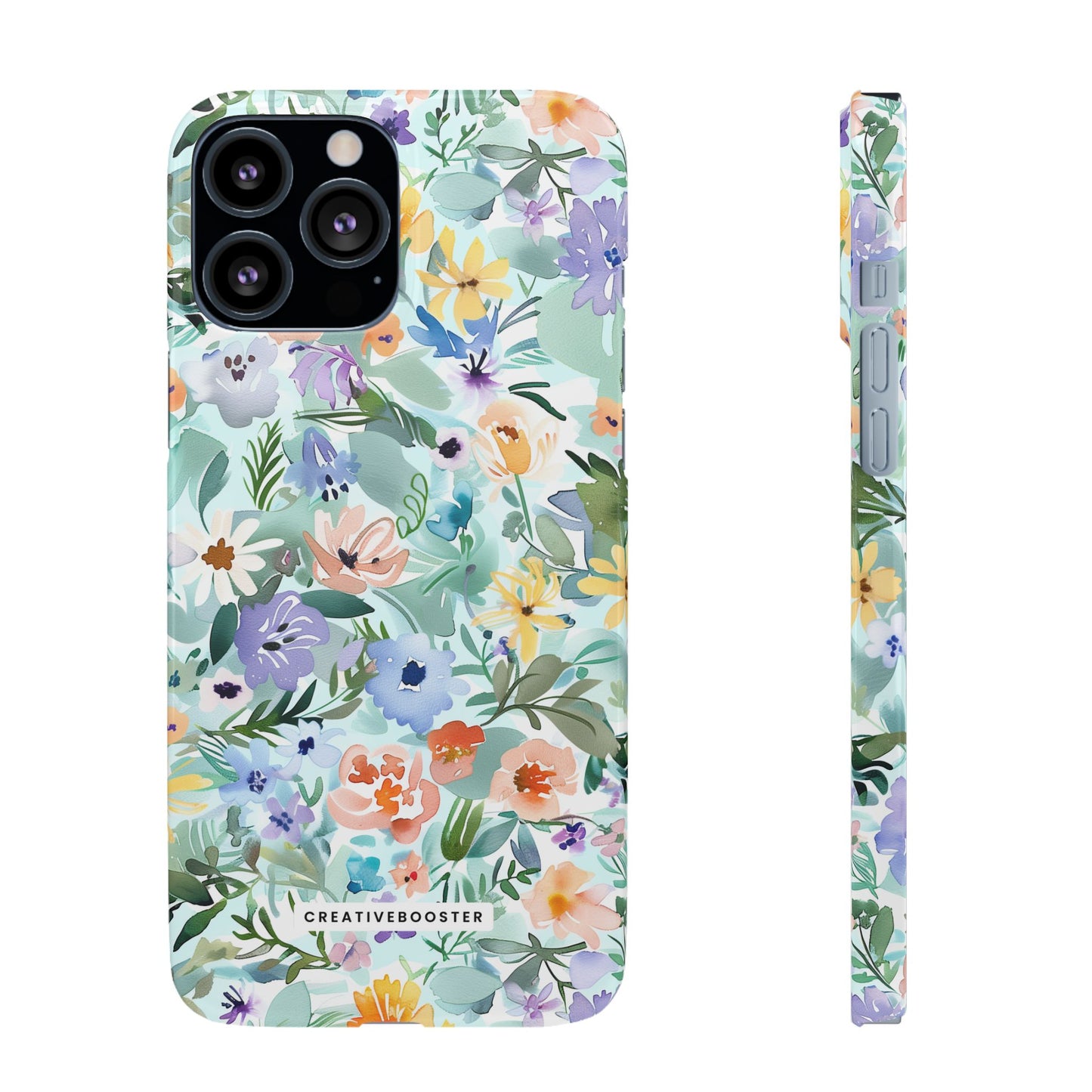 Watercolor Meadow - Slim Phone Case