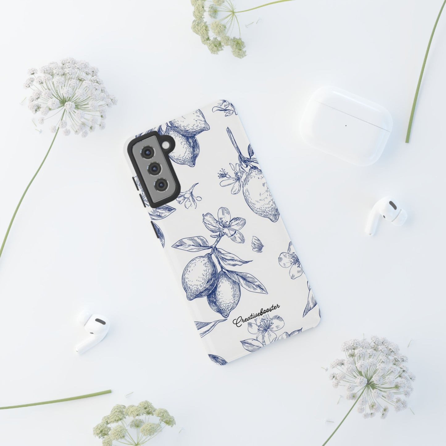 Indigo Sketch - Tough Phone Case