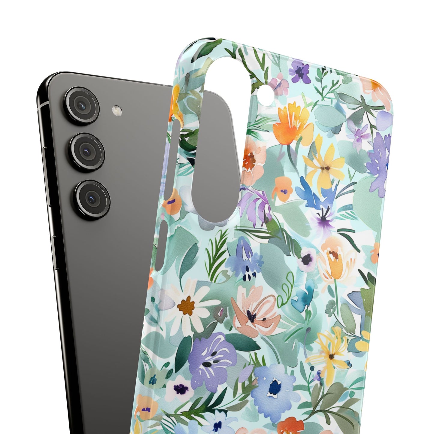 Watercolor Meadow - Slim Phone Case