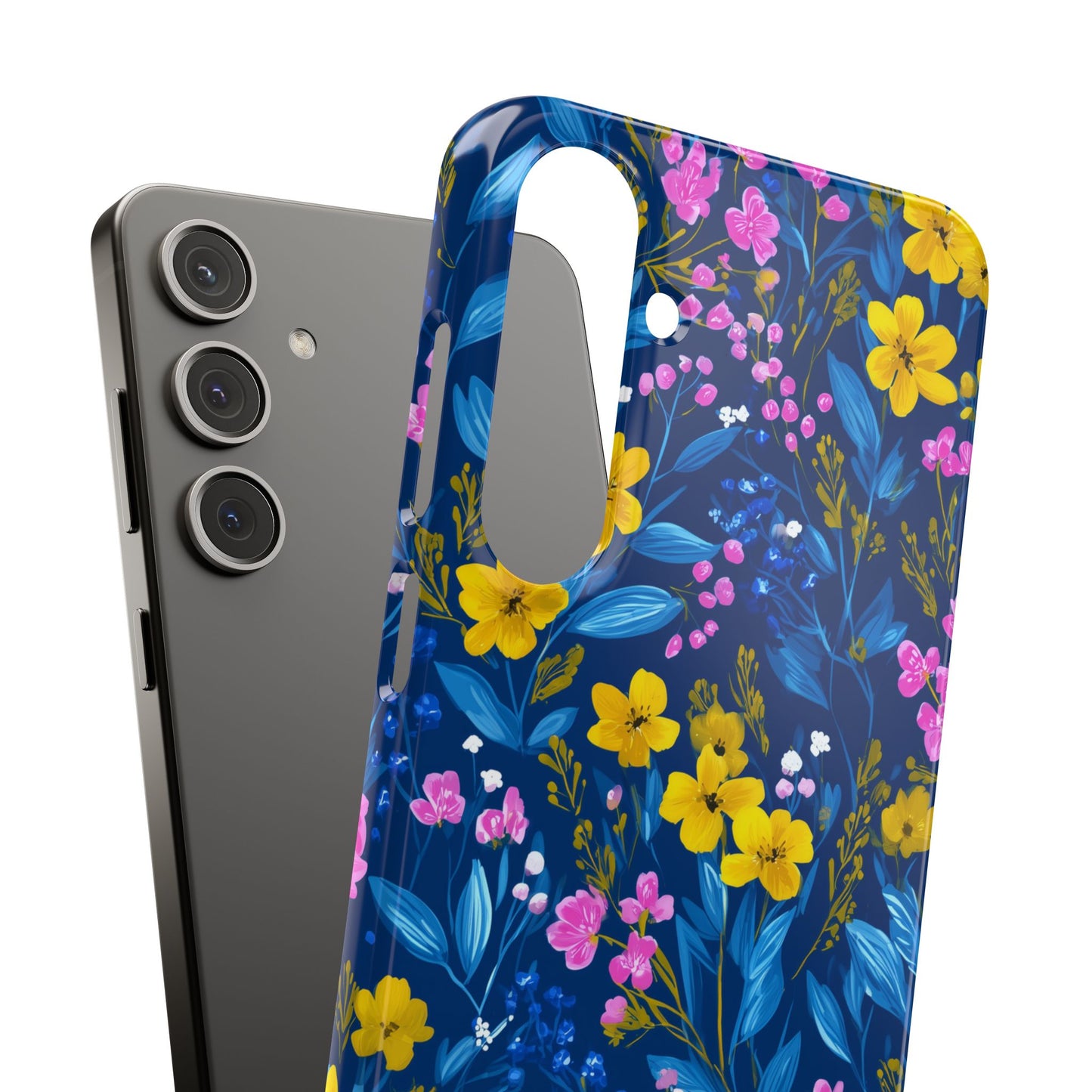 Midnight Petals - Slim Phone Case