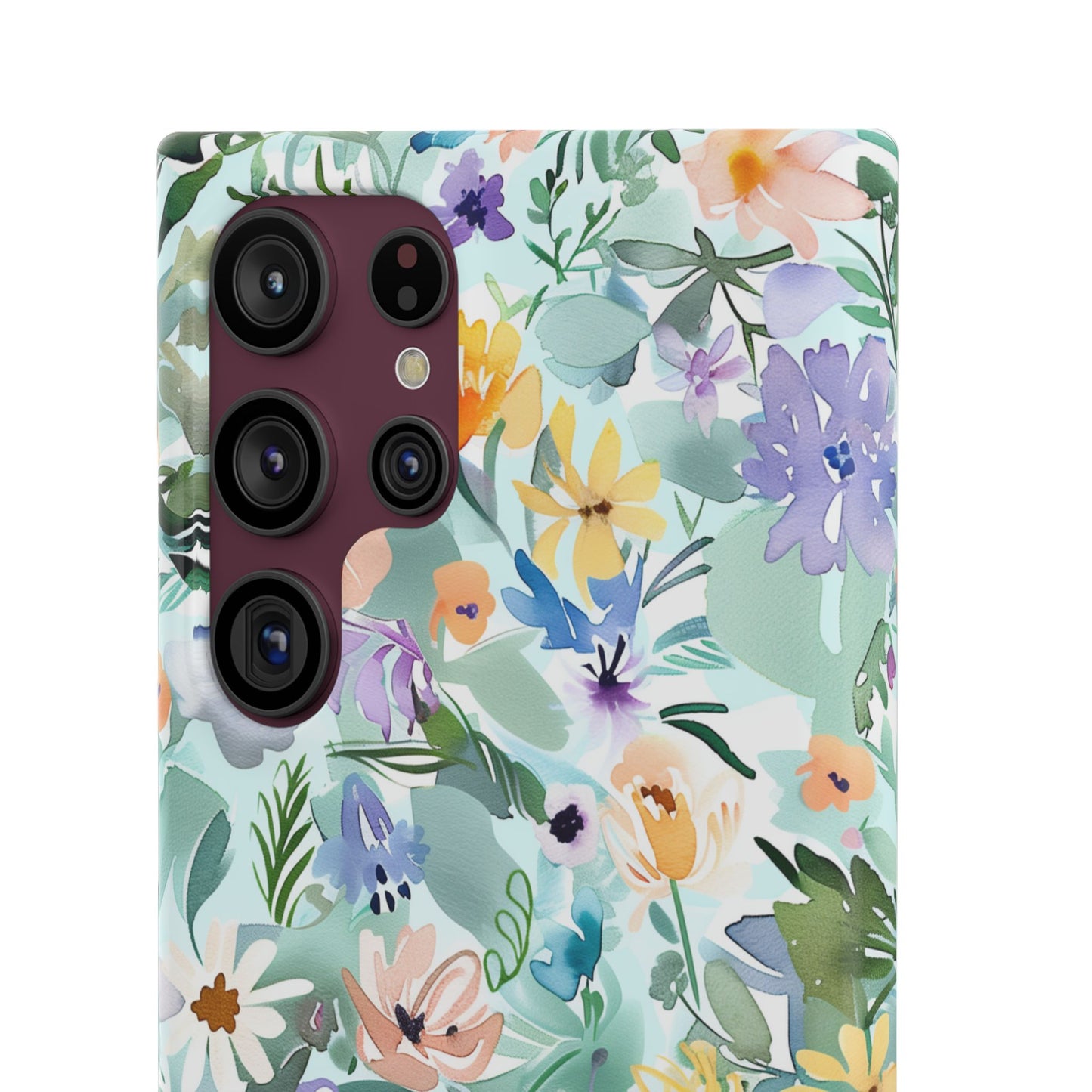 Watercolor Meadow - Slim Phone Case