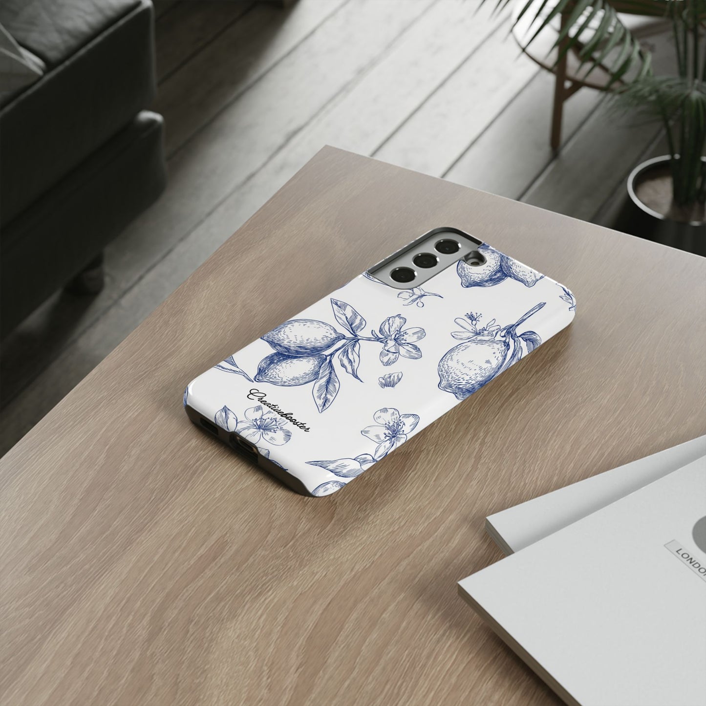 Indigo Sketch - Tough Phone Case