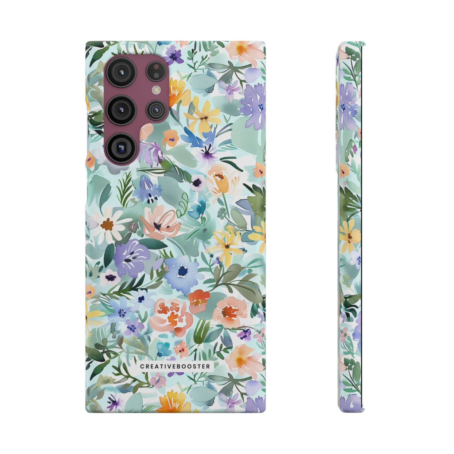 Watercolor Meadow - Slim Phone Case