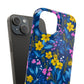 Midnight Petals - Slim Phone Case