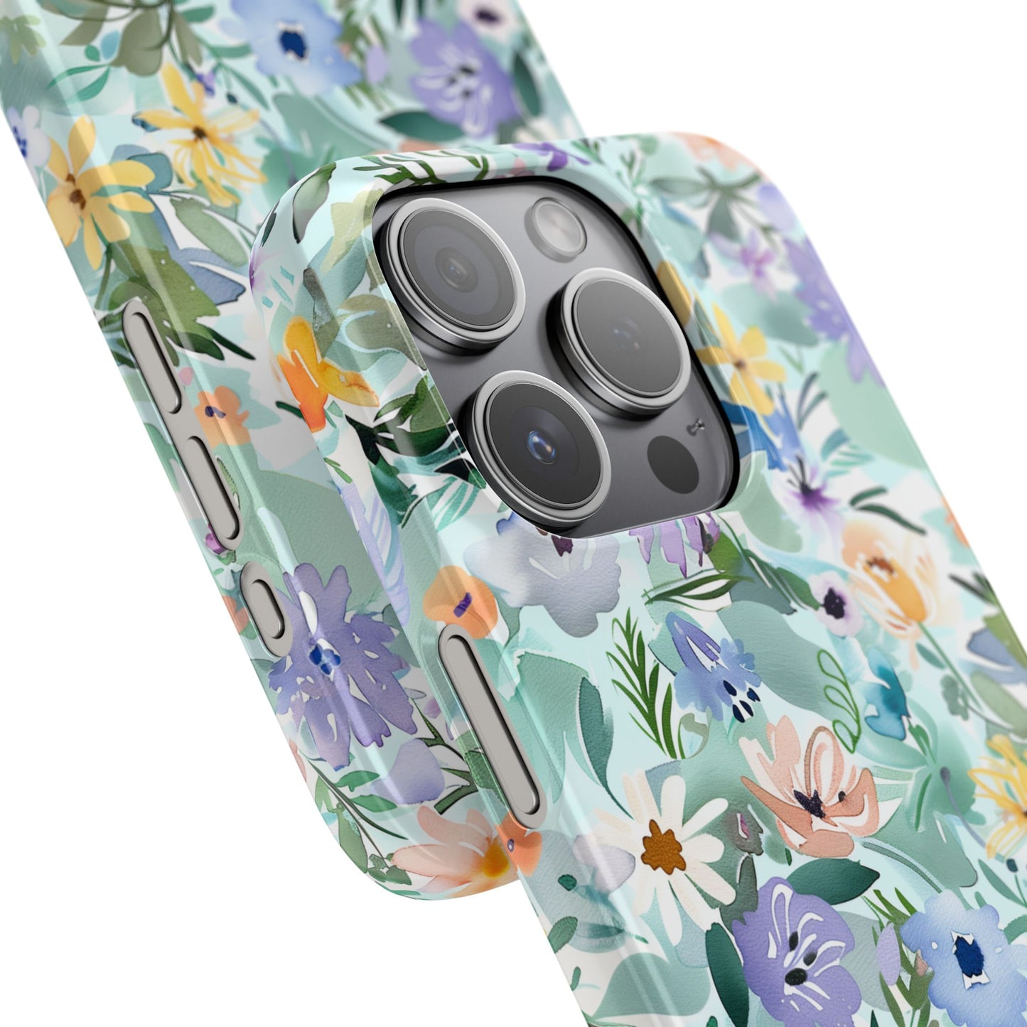 Watercolor Meadow - Slim Phone Case