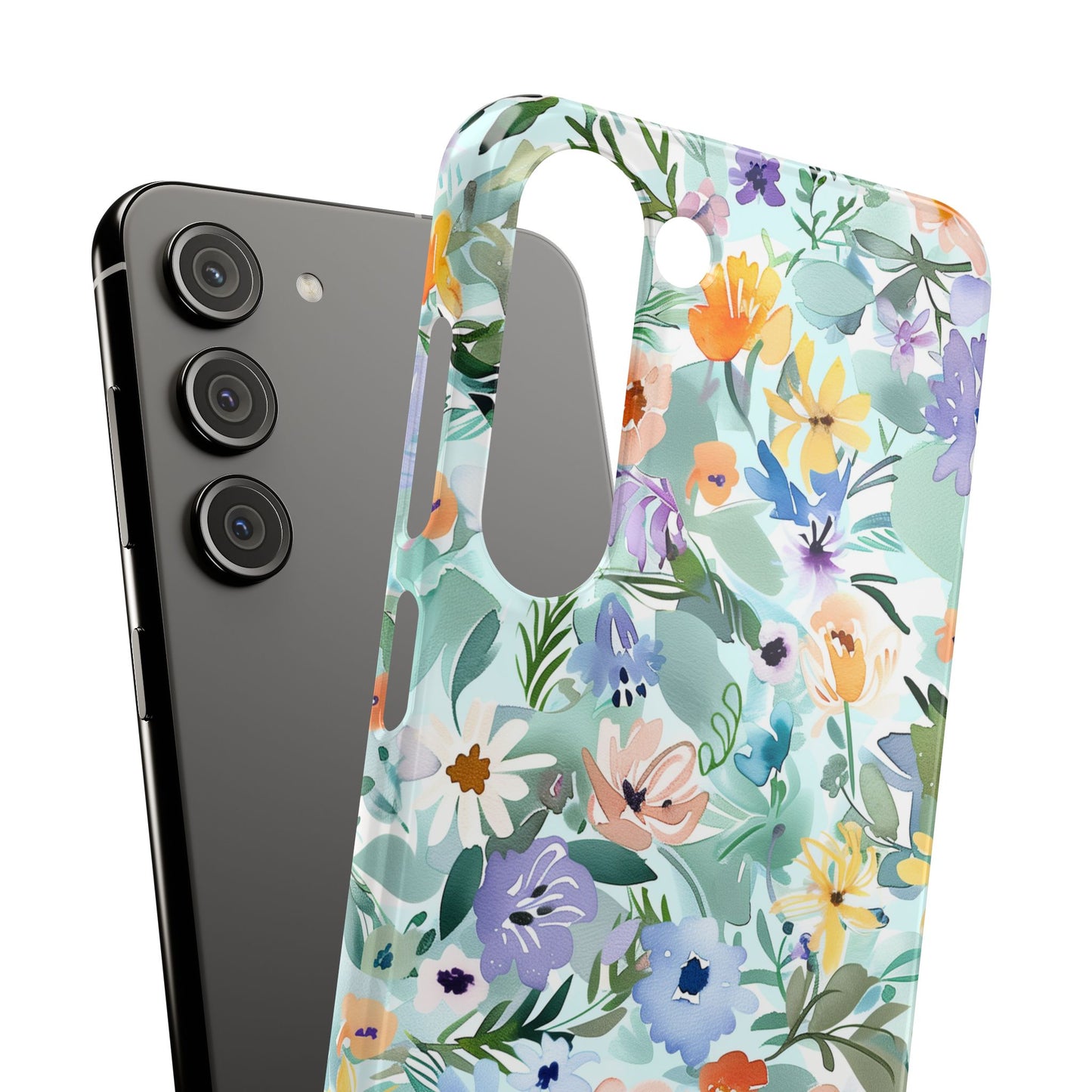 Watercolor Meadow - Slim Phone Case