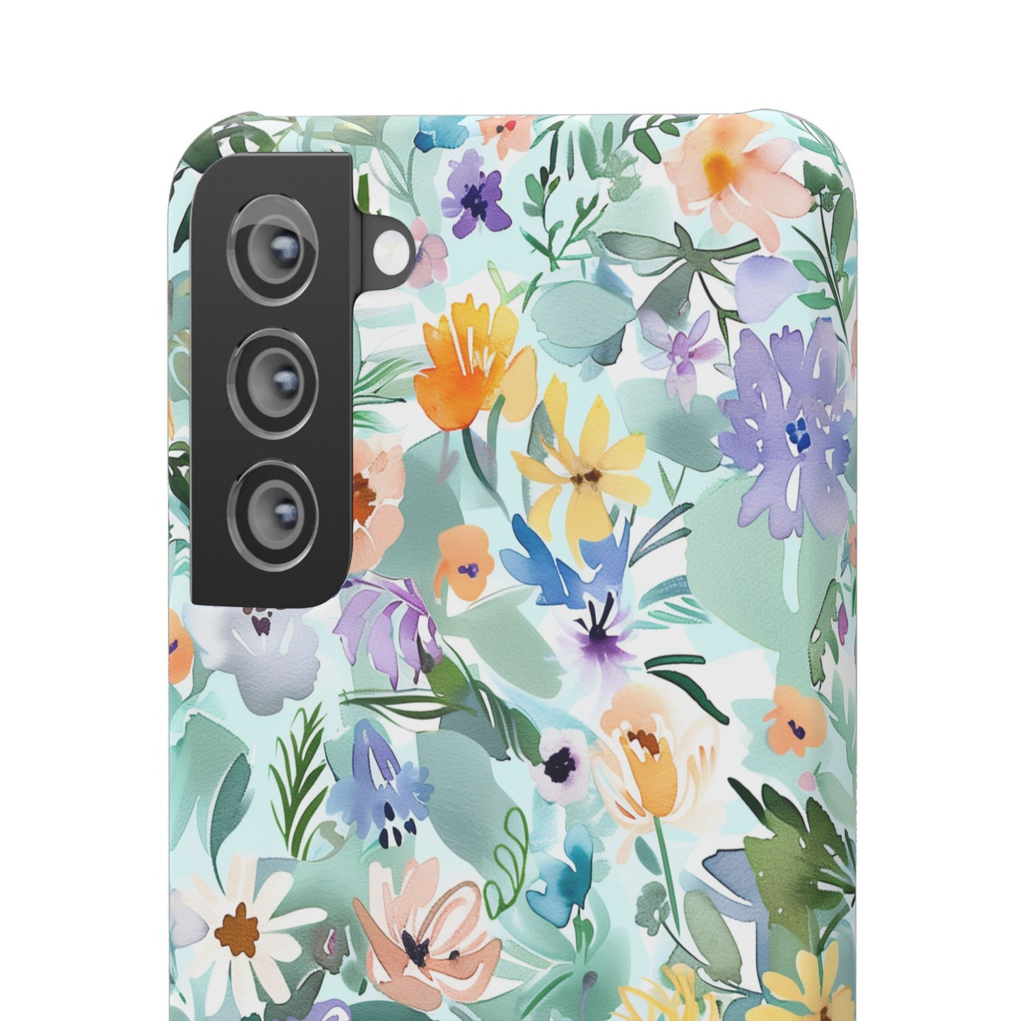 Watercolor Meadow - Slim Phone Case