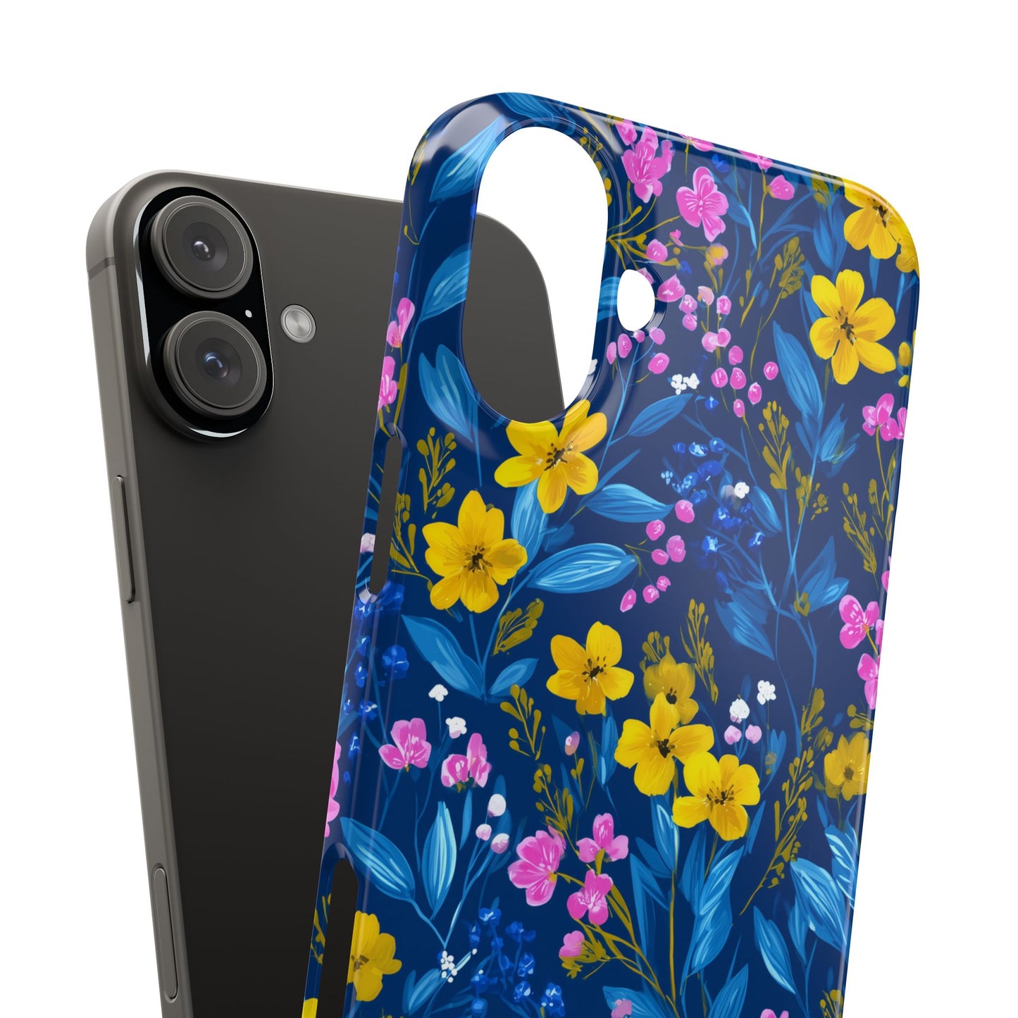 Midnight Petals - Slim Phone Case