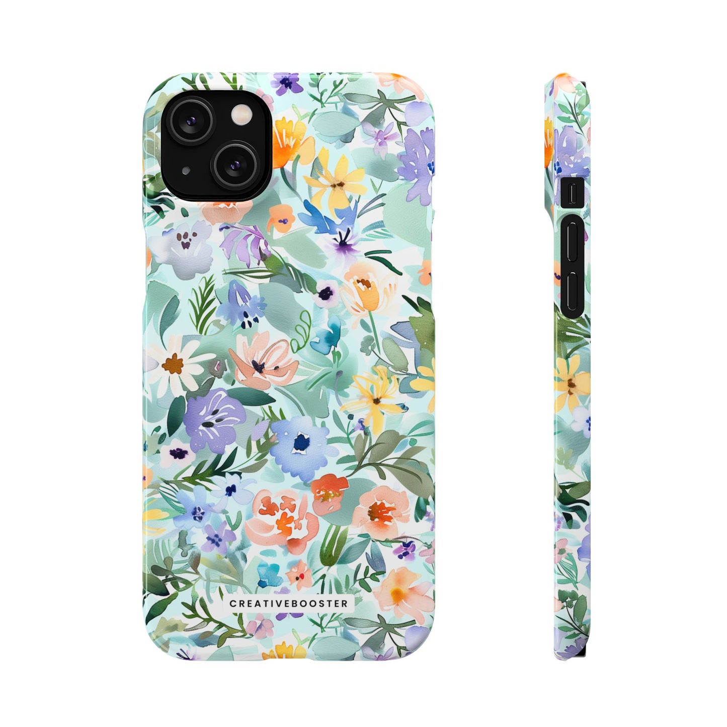 Watercolor Meadow - Slim Phone Case