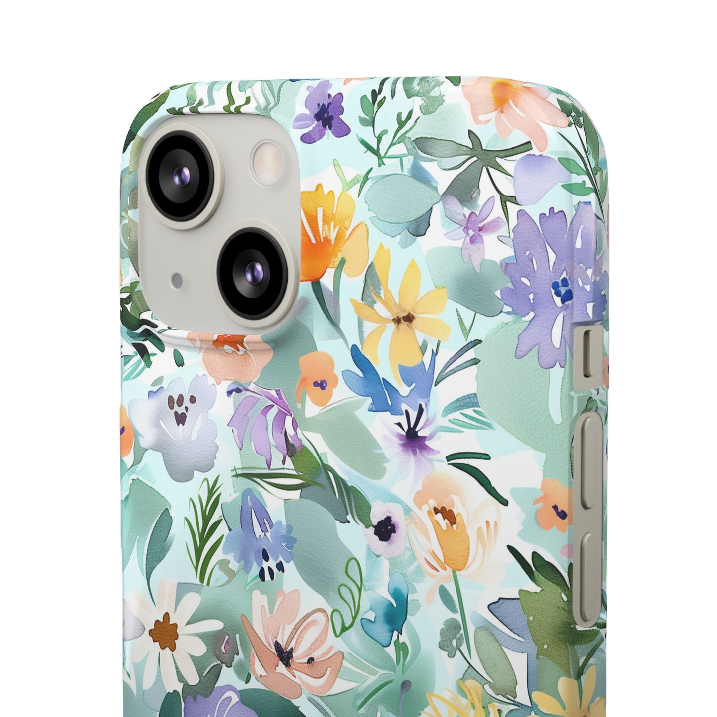 Watercolor Meadow - Slim Phone Case