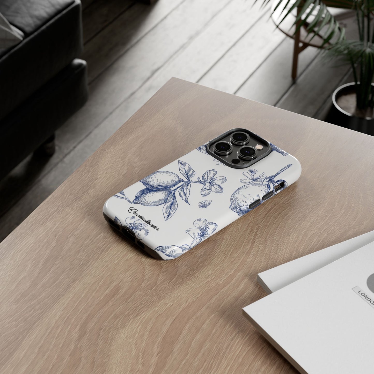 Indigo Sketch - Tough Phone Case