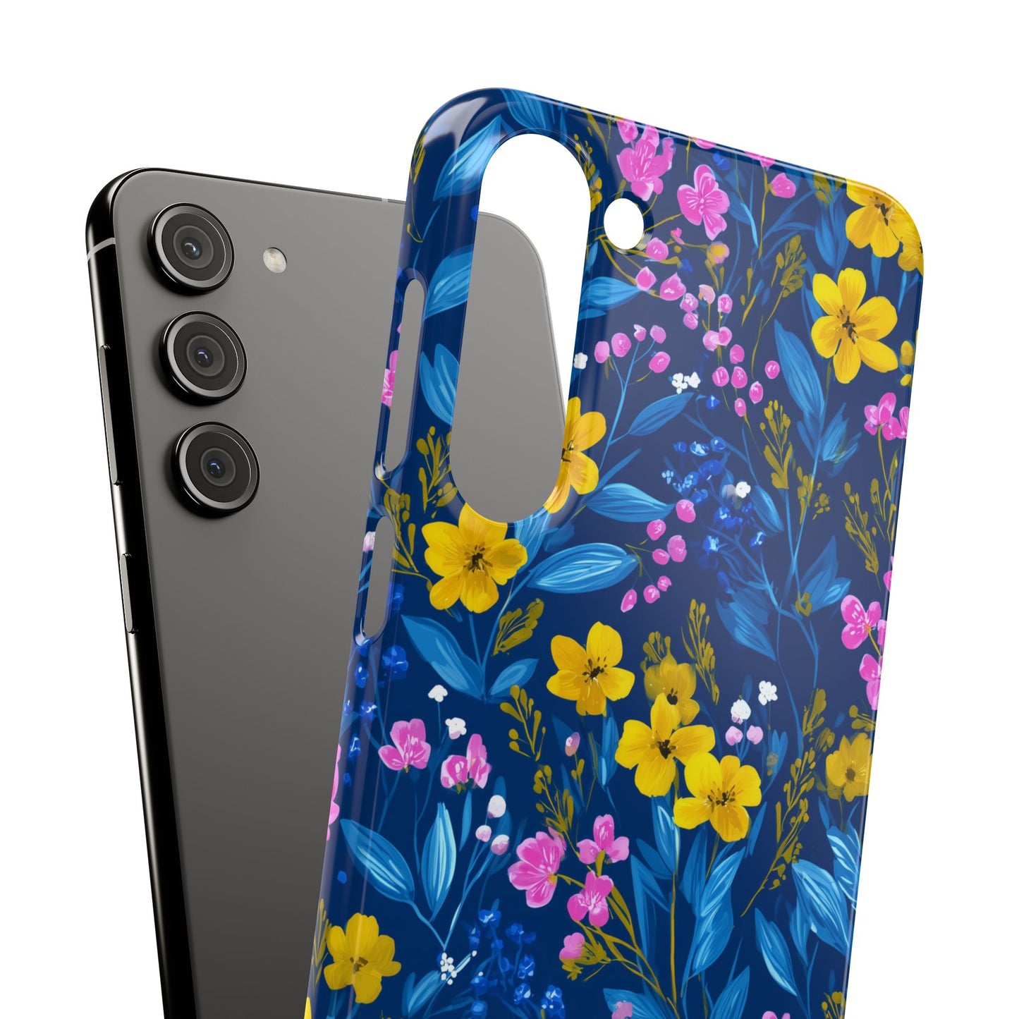 Midnight Petals - Slim Phone Case