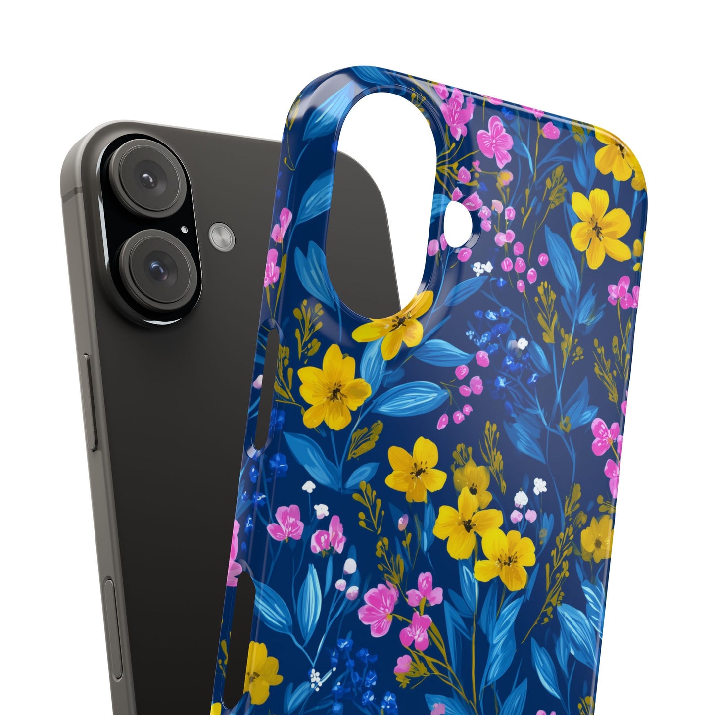 Midnight Petals - Slim Phone Case