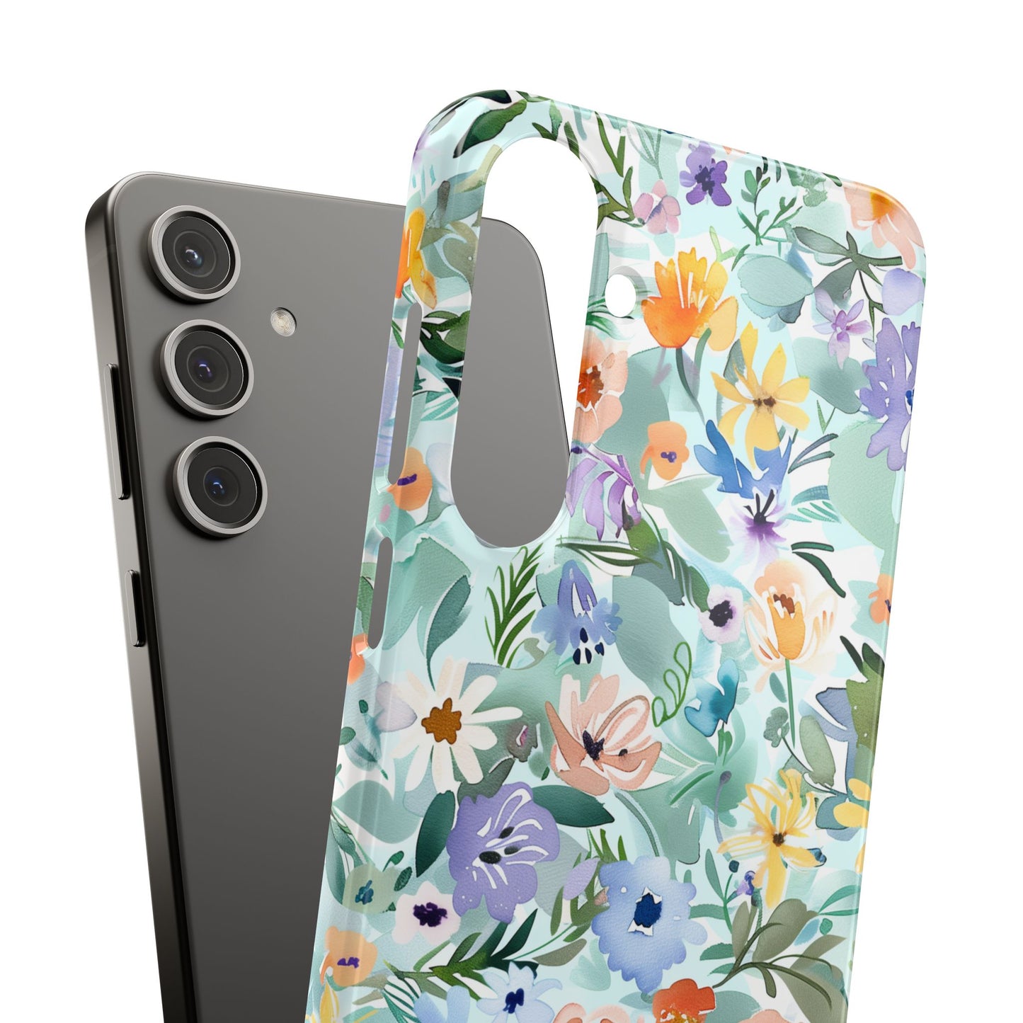 Watercolor Meadow - Slim Phone Case