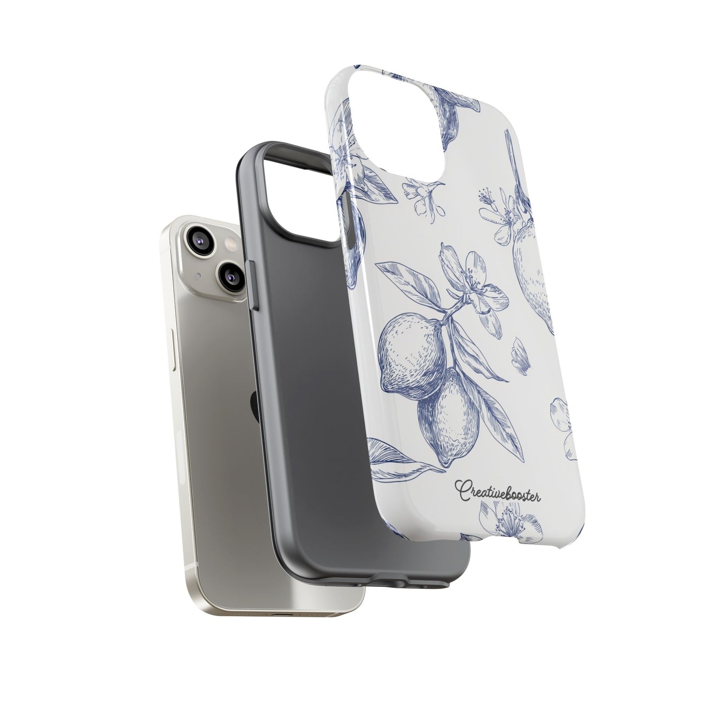 Indigo Sketch - Tough Phone Case