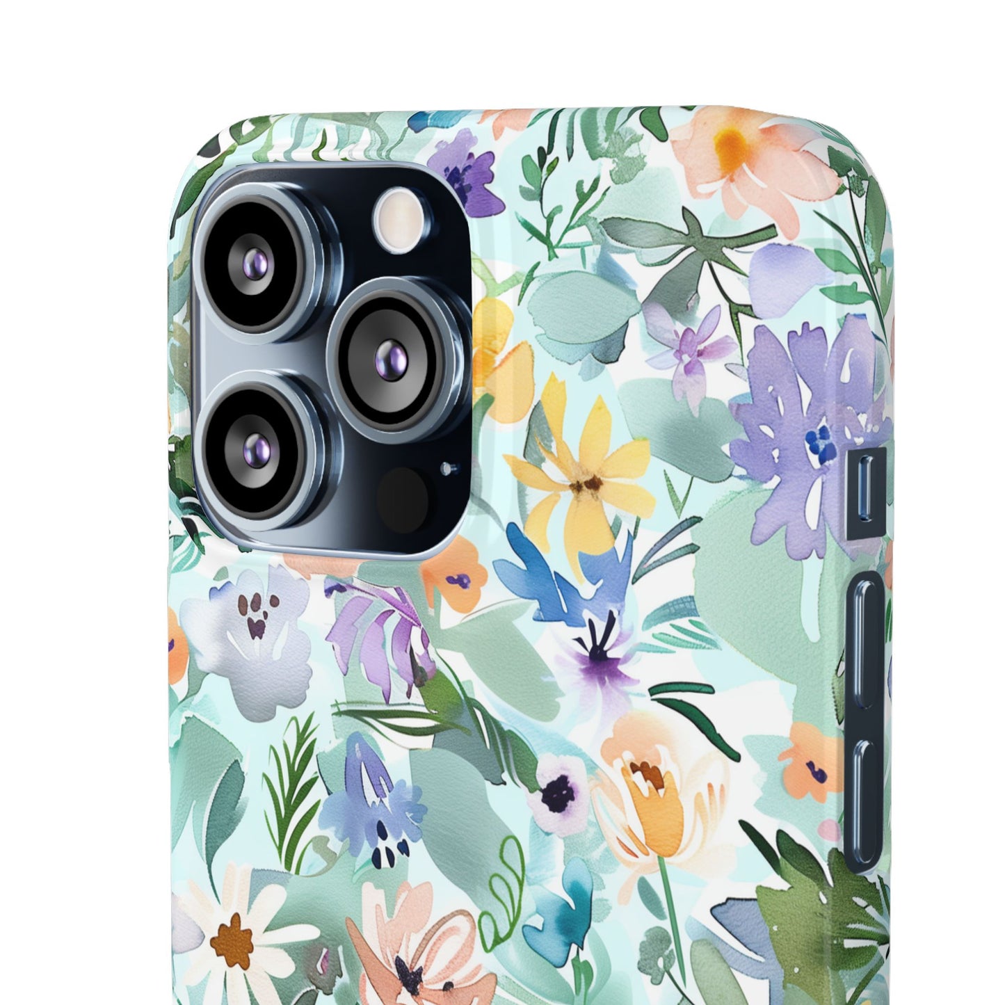 Watercolor Meadow - Slim Phone Case