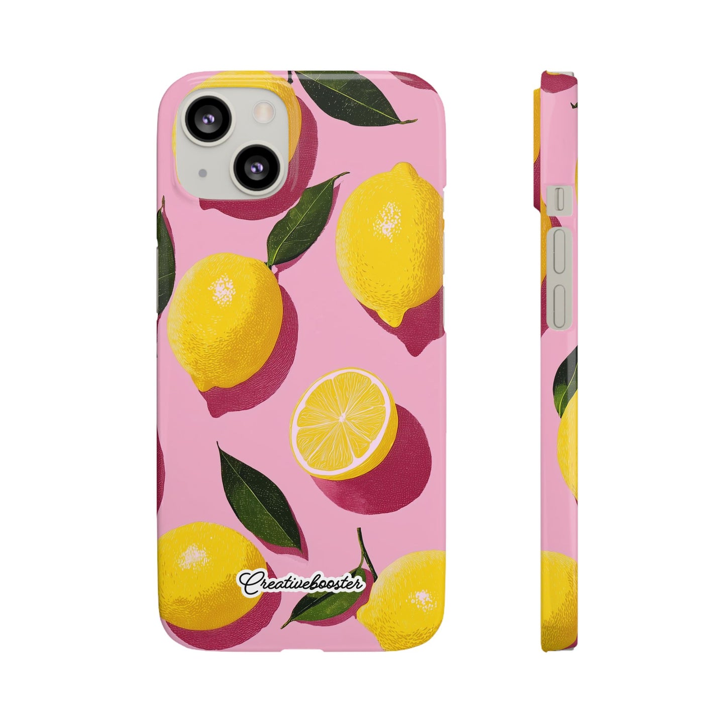Retro Lemon - Slim Phone Case