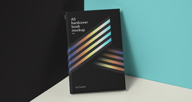 Free Clean Book Mockup Psd Hardcover