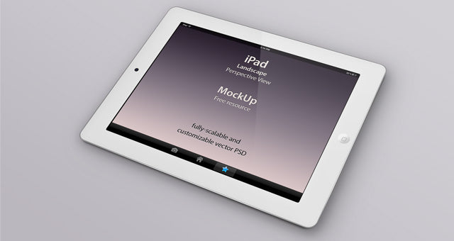 Free iPad Perspective Psd Mockup