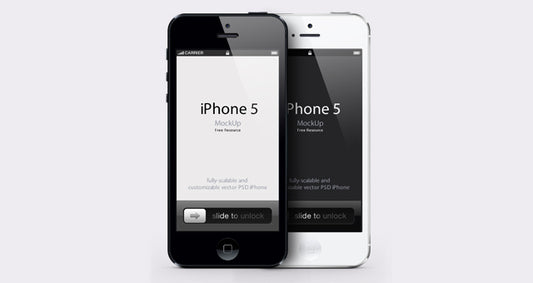 Free iPhone 5 Mockup Psd in Vector