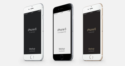 Free Set of iPhone 6 Psd Vector Mockups