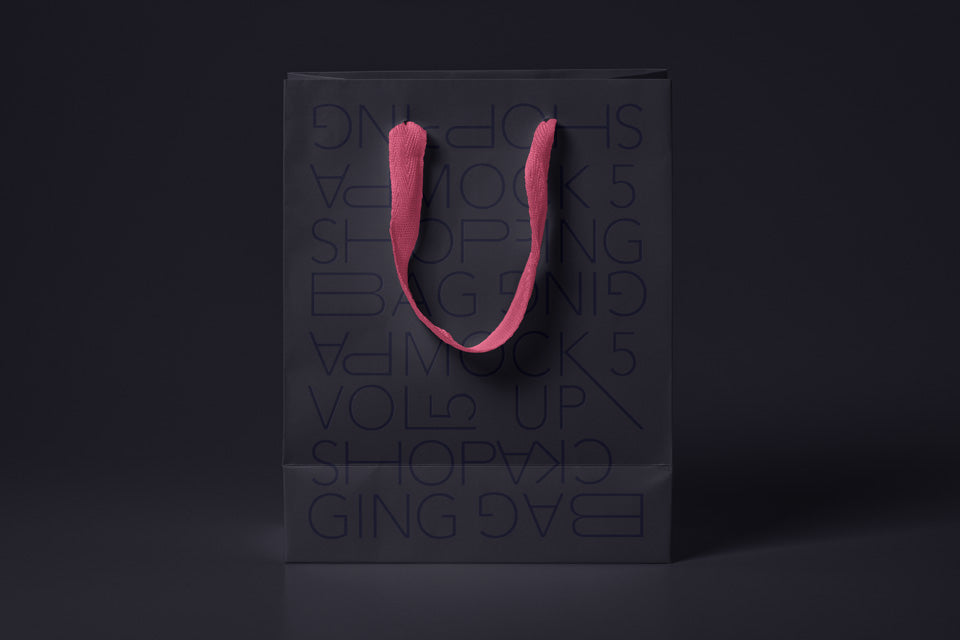 Free White and Cleam Psd Shopping Bag Mockup Design