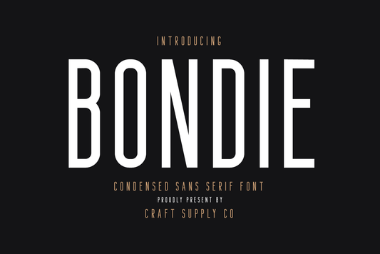Free Bondie Condensed Sans Serif
