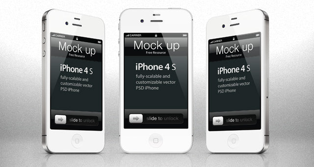 Free iPhone 4 psd Mockup Template
